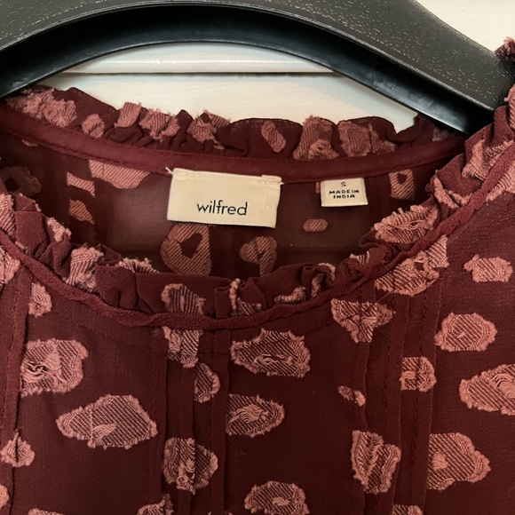Wilfred burgundy blouse - Picture 2 of 2